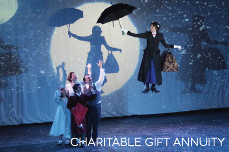 A scene from PacRep's Mary Poppins at the Golden Bough