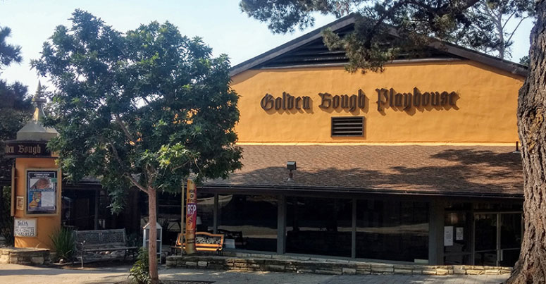Street view of the Golden Bough Playhouse on Monte Verde Street between 8th and 9th Avenues