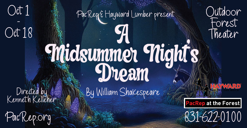 A Midsummer Night's Dream key art: Oct 1 – 17, 2026, Outdoor Forest Theater