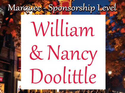 Bill & Nancy Doolittle, 2026 Autumn on Broadway sponsor